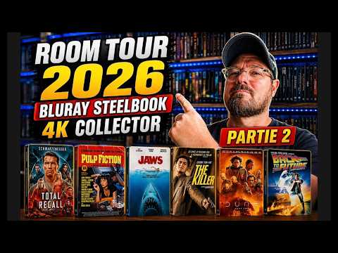 ROOM TOUR 2026 • COLLECTION BLURAY STEELBOOK 4K COLLECTOR • PARTIE 2 🤩