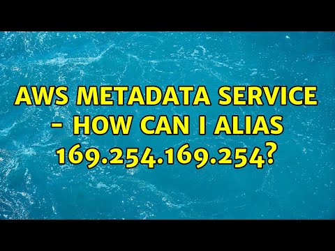 AWS MetaData Service - how can I alias 169.254.169.254?