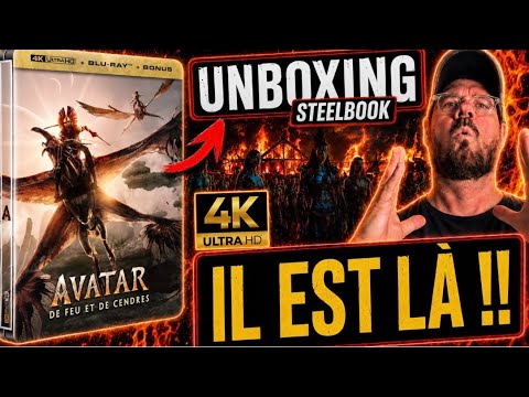AVATAR 3 • Steelbook Bluray 4K • UNBOXING • IL EST LÀ !!