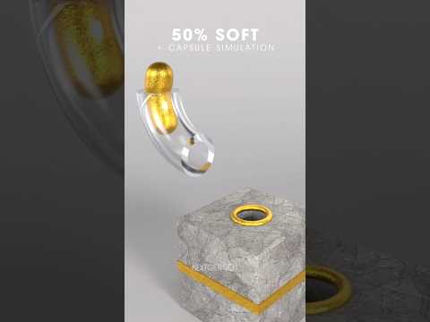 0% vs 100% Capsule &amp; Pipe Soft Body Simulation