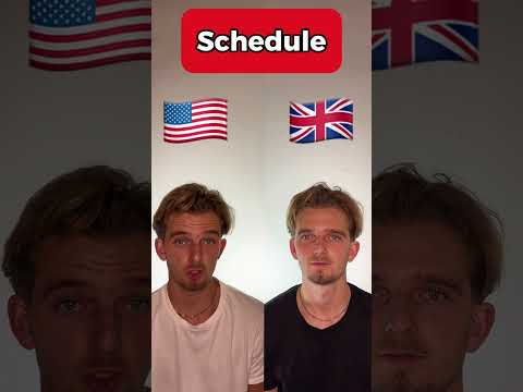American vs British English pronunciation!