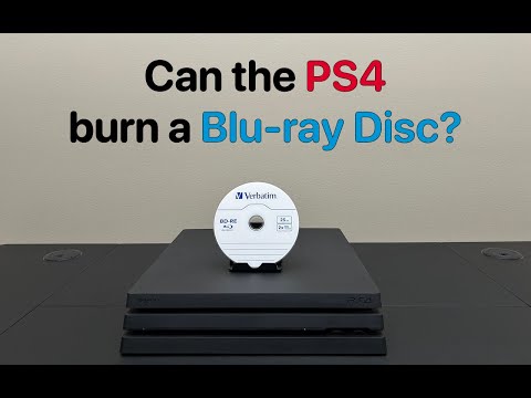 Can the PS4 burn a Blu-ray Disc?