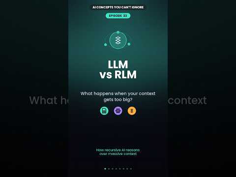 LLM vs RLM : What Happens When Your Context Gets Too Big? 🧠 | Ep 33: AI Concepts You Can't Ignore