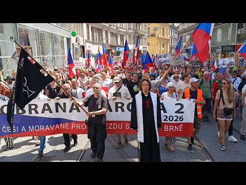 🎥 Včerejší demonstrace proti sjezdu sudetoněmeckého landsmanšaftu - BRNO 24.5. 2026