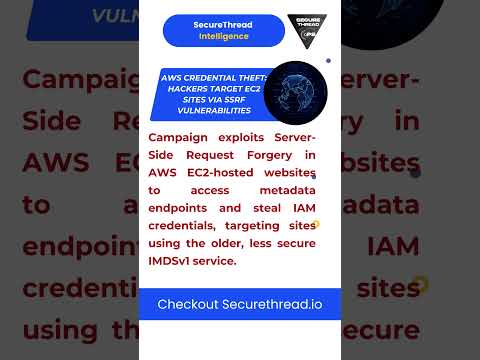 Hackers Exploit AWS EC2 to Steal IAM Credentials! | SecureThread Shorts