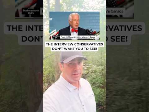 The interview Conservatives don’t want you to see. #cdnpoli #conservativeparty #markcarney
