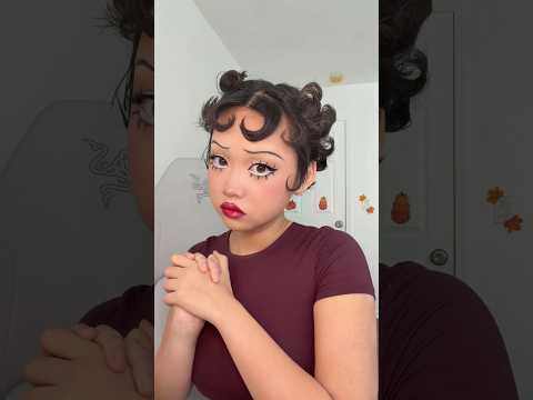 FINALLY doing Betty Boop makeup #makeup #halloween #makeuptutorial #bettyboop #grwm