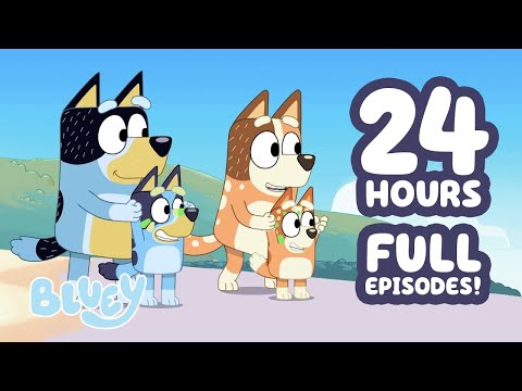 🔴LIVE: 24 HOURS+ Bluey Episodes in HD! ✨ 💙 | Best Bluey Adventures ☀️ | 18 FULL EPISODES | Bluey