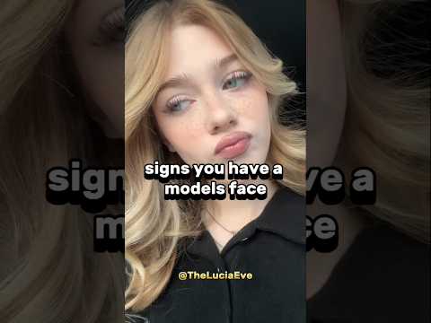 signs you have a model face #beauty #trending #shorts #aesthetic