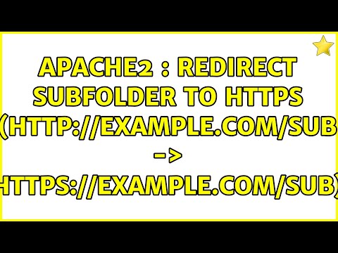 Apache2 : redirect subfolder to https (http://example.com/sub -＞ https://example.com/sub)