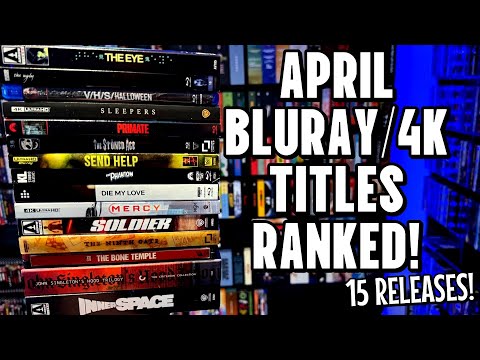 April BLURAY And 4K Releases RANKED! | 15 Total Titles! 