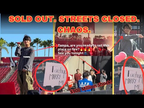 🔴TAEHYUNG SHUTS DOWN TAMPA! BTS’ Historic Tour Launch Sparks $900 Million Frenzy