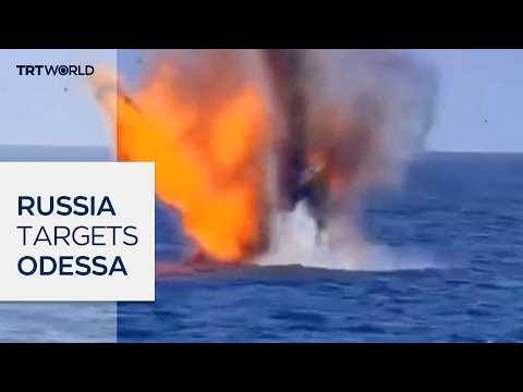 Russian strikes bring Black Sea shipping to near standstill