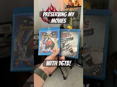 Preserving my movies in 16TB!!! #tech #movie #tv #bluray #apple #plex