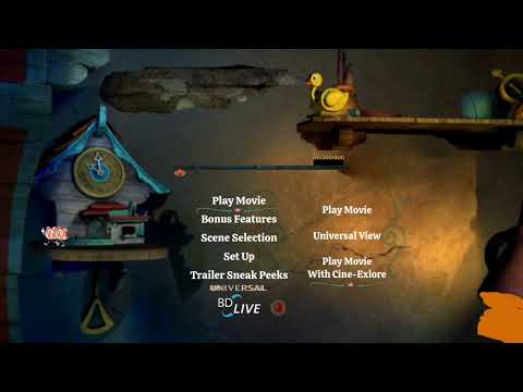 Umiversal Pinocchio 70th Anniversary Platinum Edition 2009 Blu-ray Menu Walkthrough Disc 1 