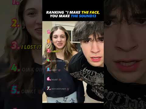 RANKING "I MAKE THE FACE,YOU MAKE THE SOUND13 #funny #youtubeshorts #comedy#moments #foryou #ranking