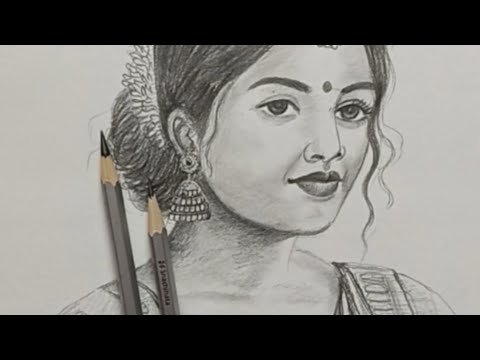 How to draw a woman face easy / How to draw a woman face easy step by step