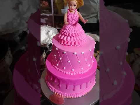 #only pink 💕💕 colour cake doll wala#