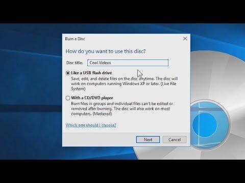 Windows 10: How to burn CDs and DVDs