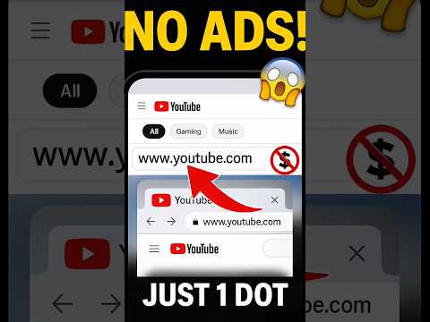  Skip YouTube Ads with This Simple URL Trick!|SmartTrick #shorts#SmartTricks#youtubetricks #noads