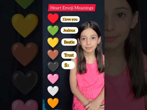 Heart Emoji Meanings| Learn Fun Emoji Colors! #learnenglish #shorts #heart