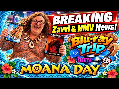 MOANA Blu-ray Hunting Trip  EVIL DEAD BURN - BREAKING  Zavvi and HMV News!