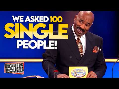 We Asked 100 Single People... Family Feud With Steve Harvey