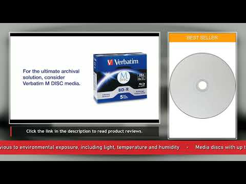 Verbatim M DISC BDXL 100GB 4X White Thermal Hub Printable - 25pk Spindle