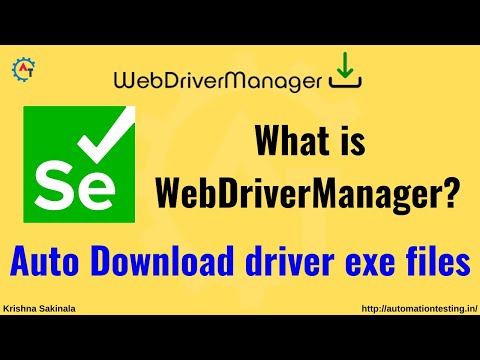 WebDriverManager API | Auto Download driver exe files in Selenium | Launch browser without exe