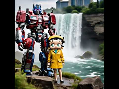AI Generated - optimus prime betty boop