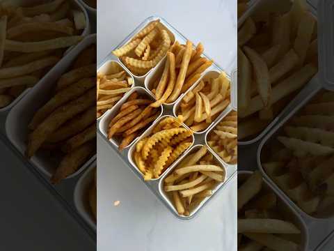 *ASMR* FAST FOOD FRIES! #asmr #food #fastfood #kitchen #storage #snacktray #snacks #frenchfries