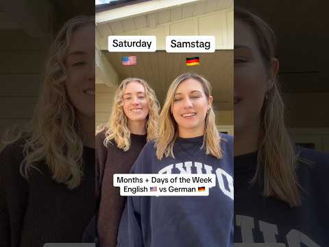 German/English lesson 🇩🇪🇺🇸| months + days of week #englischlernen #learninggerman #german