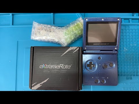 Game Boy Advance SP Clear Shell Swap &amp; Button Upgrade | Full Refresh ASMR No Talking