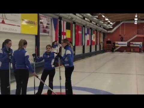 Curling Team Kubeskova training in Prague
