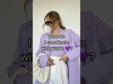 Best colour combination with purple for girls #shorts #aesthetic #youtubeshorts #outfitideas #viral