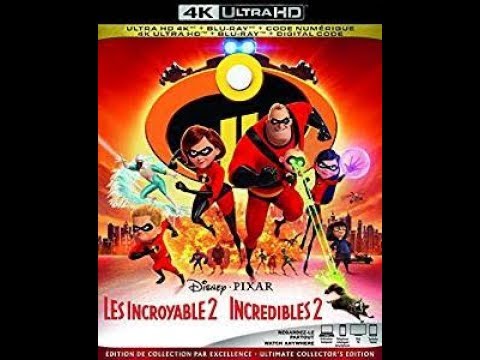 Opening to The Incredibles 2 2018 Blu-Ray (Disc 1, Film)
