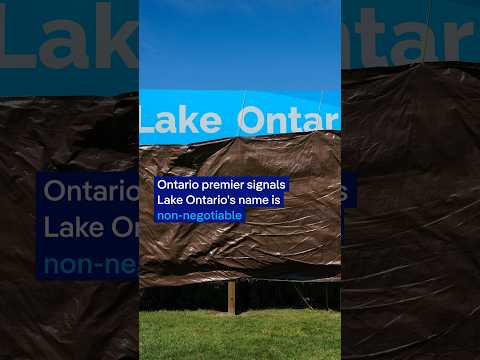 Canada unveils "Lake Ontario now and always" sign | DW News