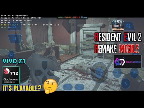 RESIDENT EVIL 2 REMAKE ANDROID | BANNERLATOR | SNAPDRAGON 712 RAM 6GB