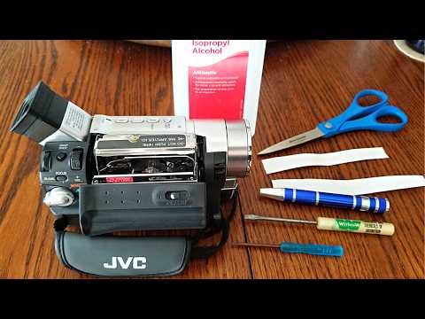 How To Properly Clean Video Camera Camcorder Heads. Example Mini DV