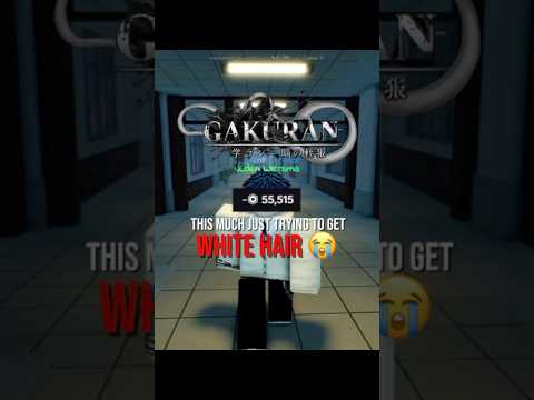 White Hair Situation 😭 #roblox #gakuran
