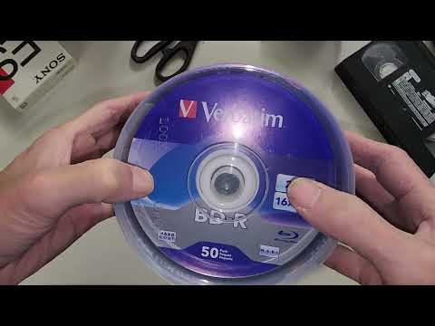Writable Blank Blu-ray Disks Verbatim  Single Layer 25G Unboxing 