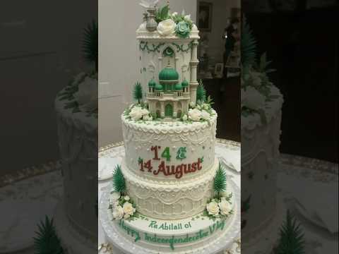 new best ❤️ and beautiful 14 August 🇵🇰 cake 🎂 #pakistan #short #trinding