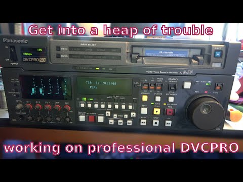 Professional DVCPRO video recorder. Turn a small fault into lots of bigger ones.