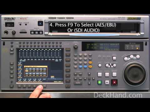 How to Set Input Audio on Sony SRW-5500