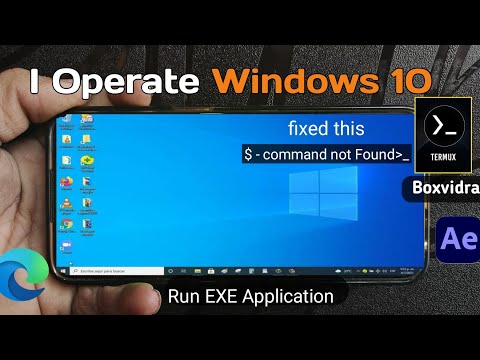 How to Install Windows 10 on Android Phone | Run EXE Applications on Android