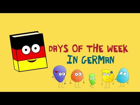🇩🇪 German days of the week children's song | Die Wochentage auf Deutsch, Lied für Kinder