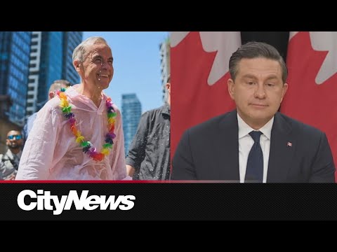Carney marches in Toronto Pride, Poilievre skips celebrations