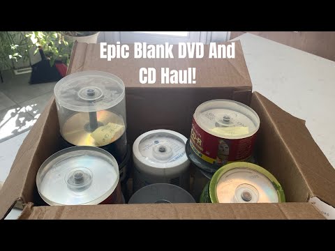 Epic Blank DVD And CD Haul!
