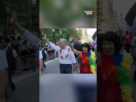 PM Carney marches in Toronto Pride Parade with Mayor Chow