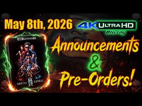 New 4K UHD Blu-ray Announcements &amp; Pre-Orders for May 8th, 2026!